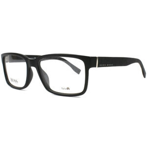 HUGO BOSS 0831/1T EYEGLASSES DL5 BLACK MATTE 55-17-140 ITALY